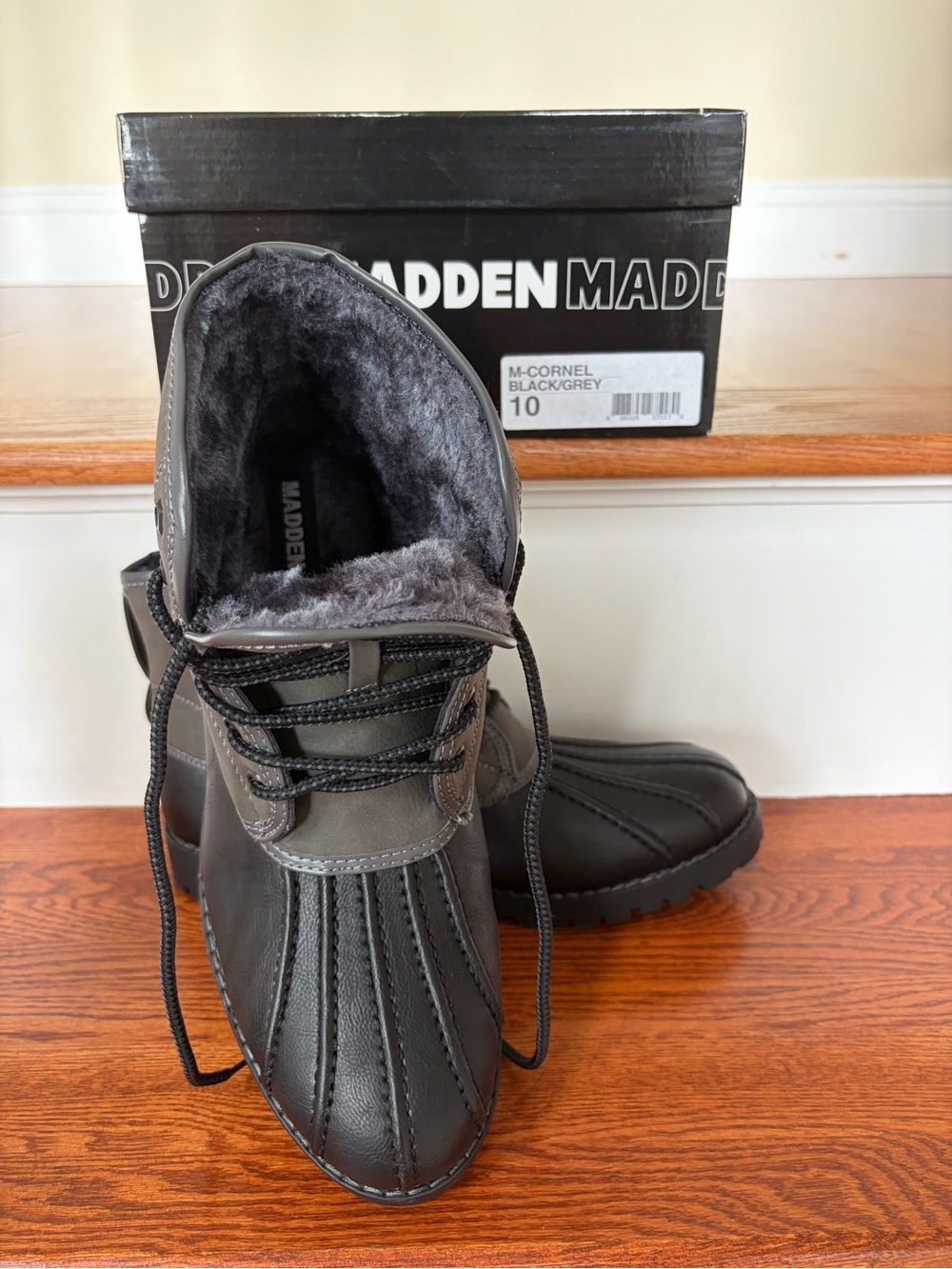 MADDEN Cornel Black/Grey Winter Boots